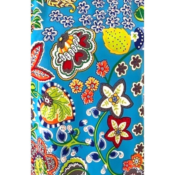 RAFAEL SLEEVELESS BRIGHT & COLORFUL FLORAL BLOUSE WOMENS SIZE LARGE - Picture 4 of 8